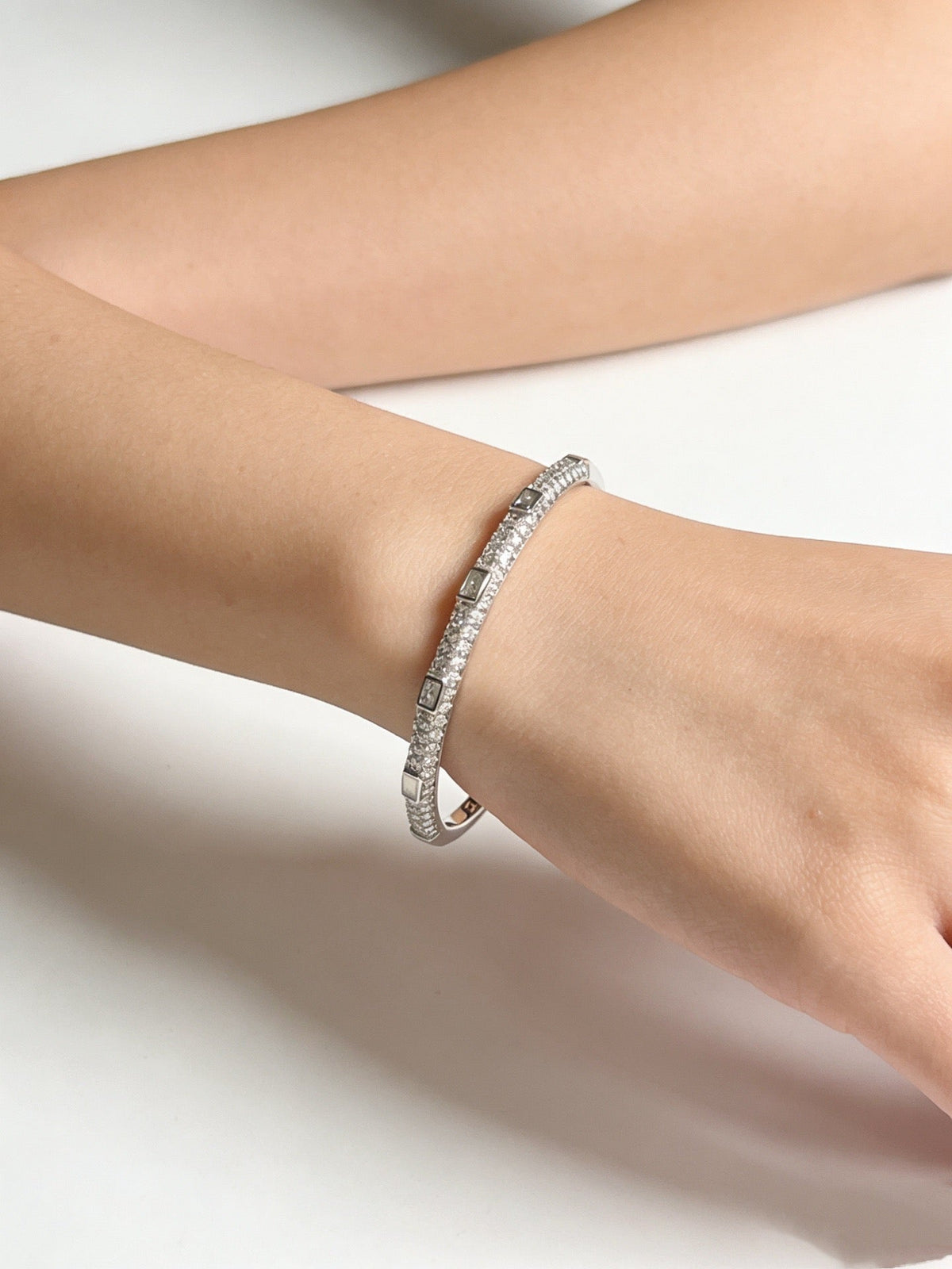 Martin Graham bracelet in polished metal-tone – front view