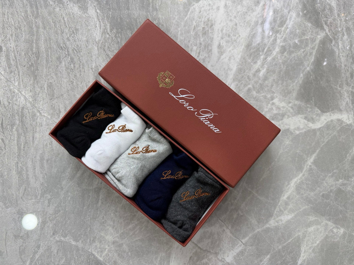 Loro Piana Restrained Wordmarks Ankle Socks