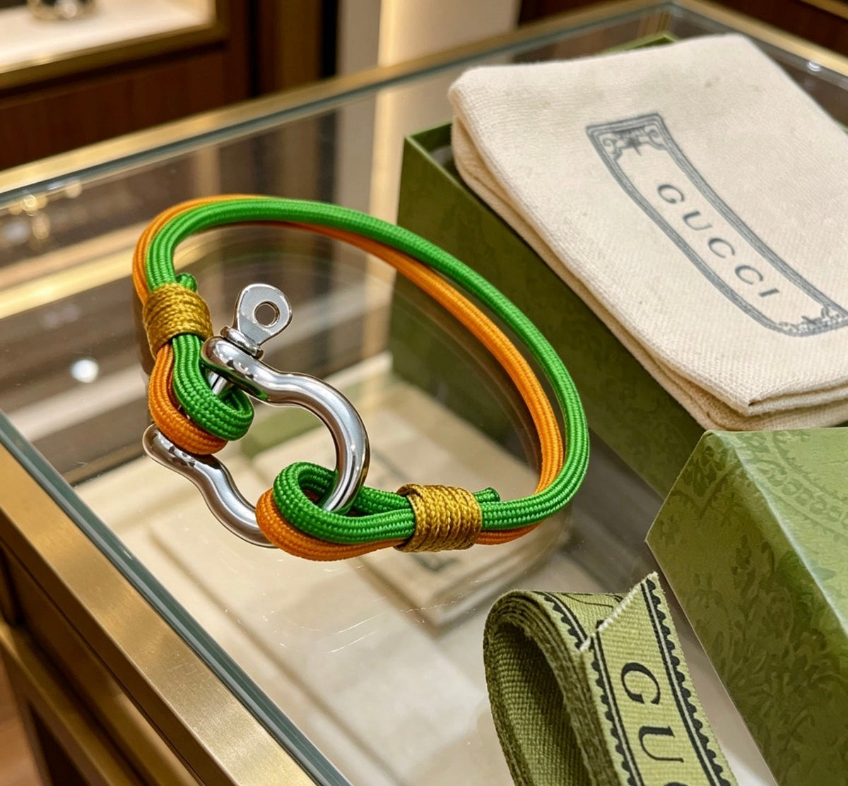 Martin Graham bangle in polished metal-tone – main product view