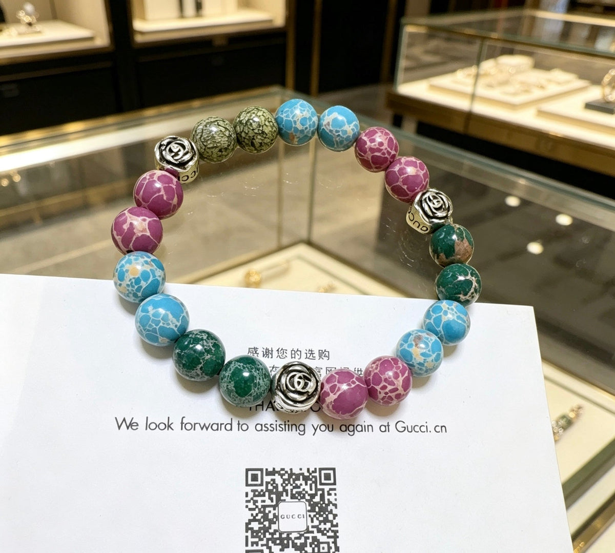 Martin Graham bracelet in polished metal-tone – styled product view