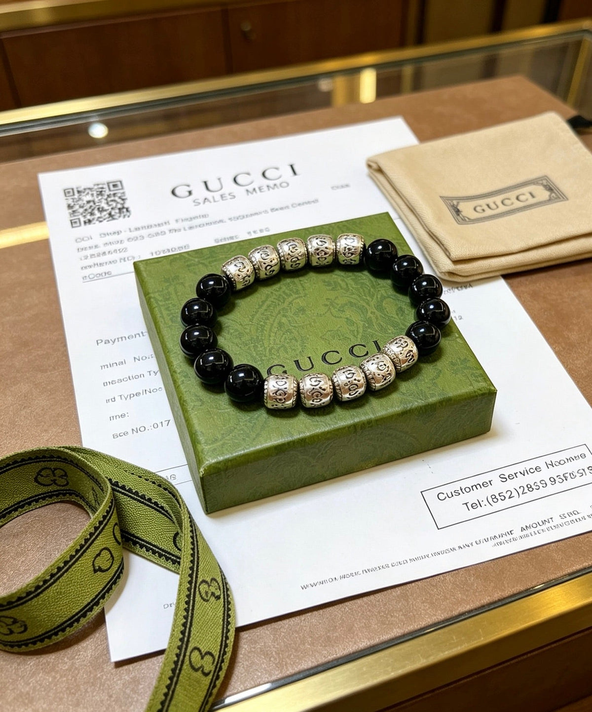 Martin Graham bracelet in polished metal-tone – front product view