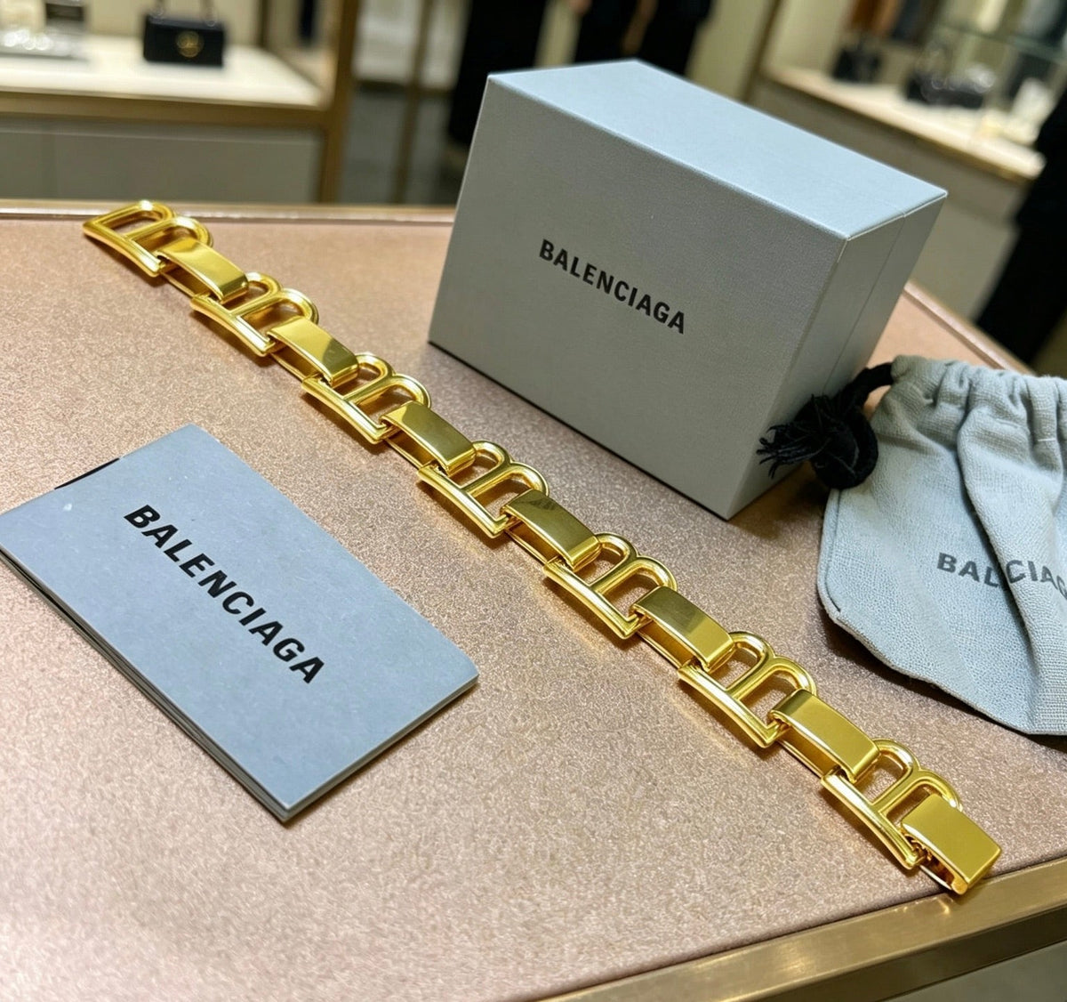 Martin Graham bracelet in polished metal-tone – front product view