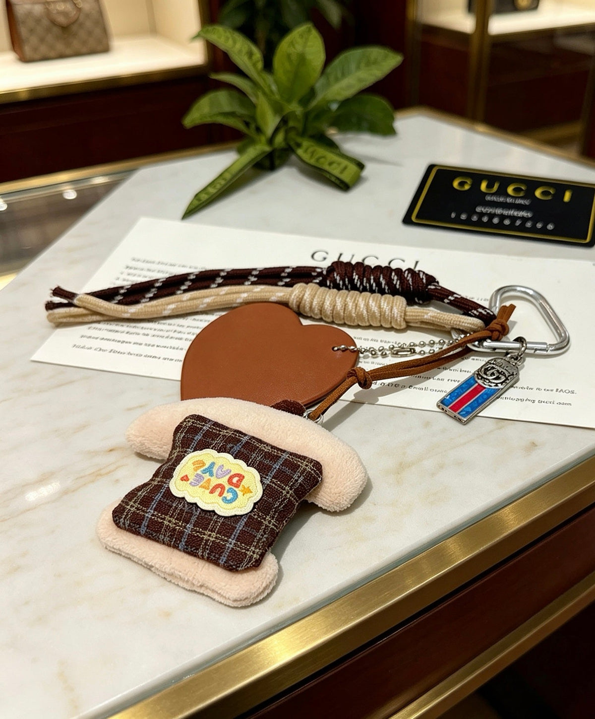 Martin Graham keychain in polished metal-tone – front product view