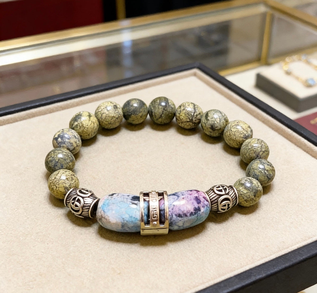 Martin Graham bracelet in polished metal-tone – front product view