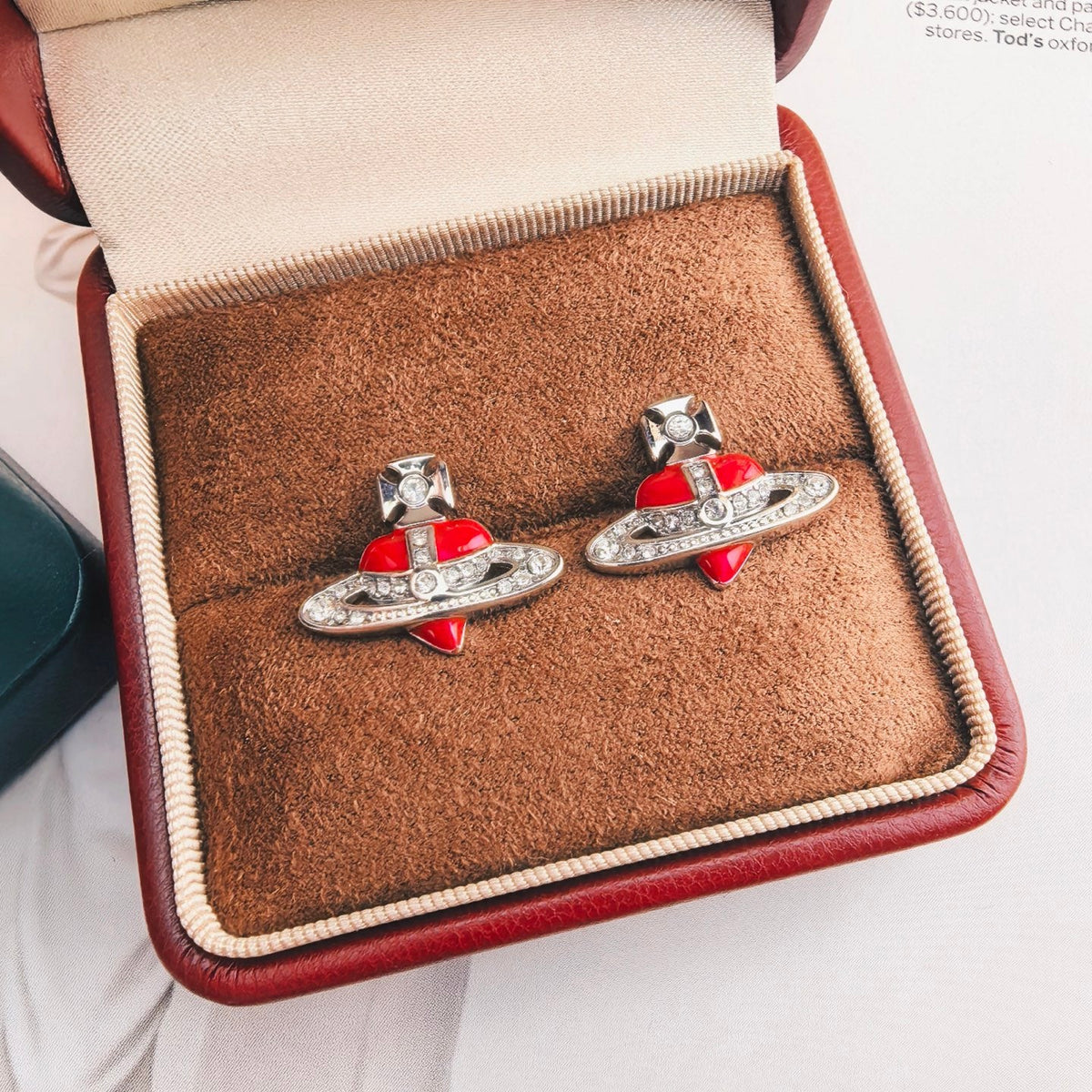 Martin Graham stud earrings in polished metal-tone – main product view