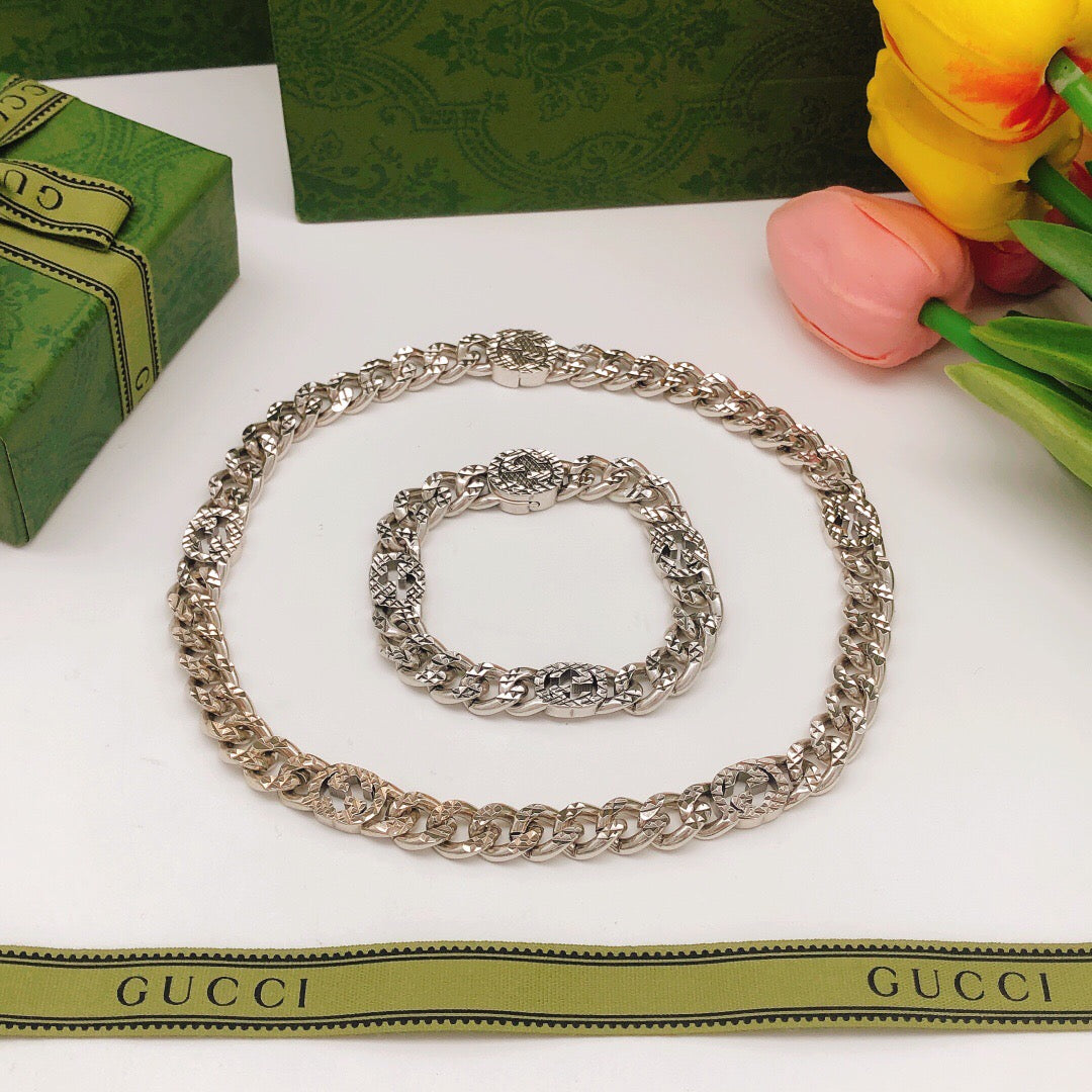 Martin Graham bracelet in polished metal-tone – styled product view