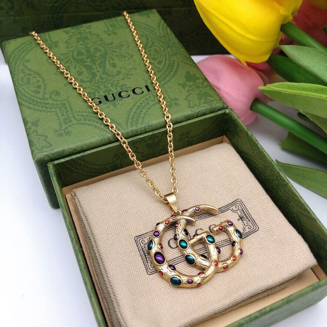 Martin Graham pendant necklace in polished metal-tone – main product view