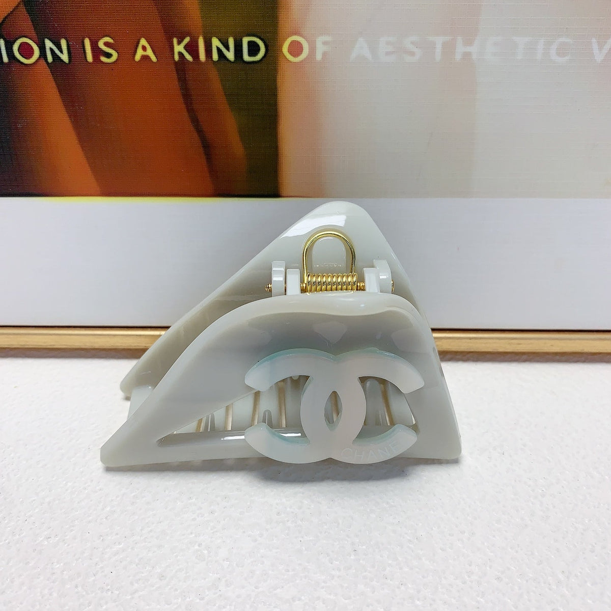 Martin Graham hair accessory in polished metal-tone – front product view