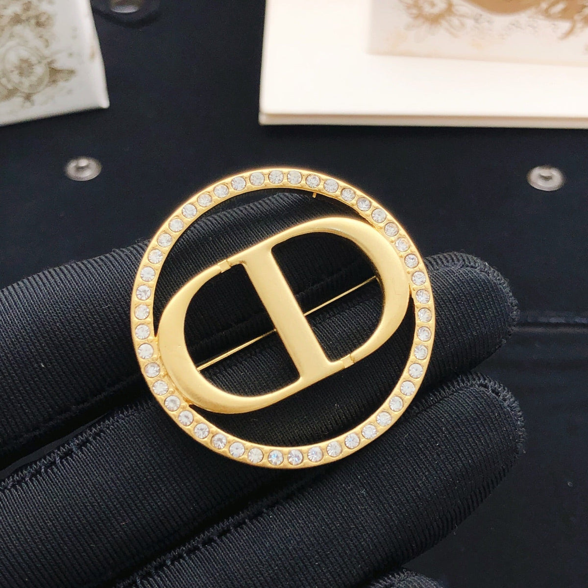 Martin Graham brooch in polished metal-tone – main product view