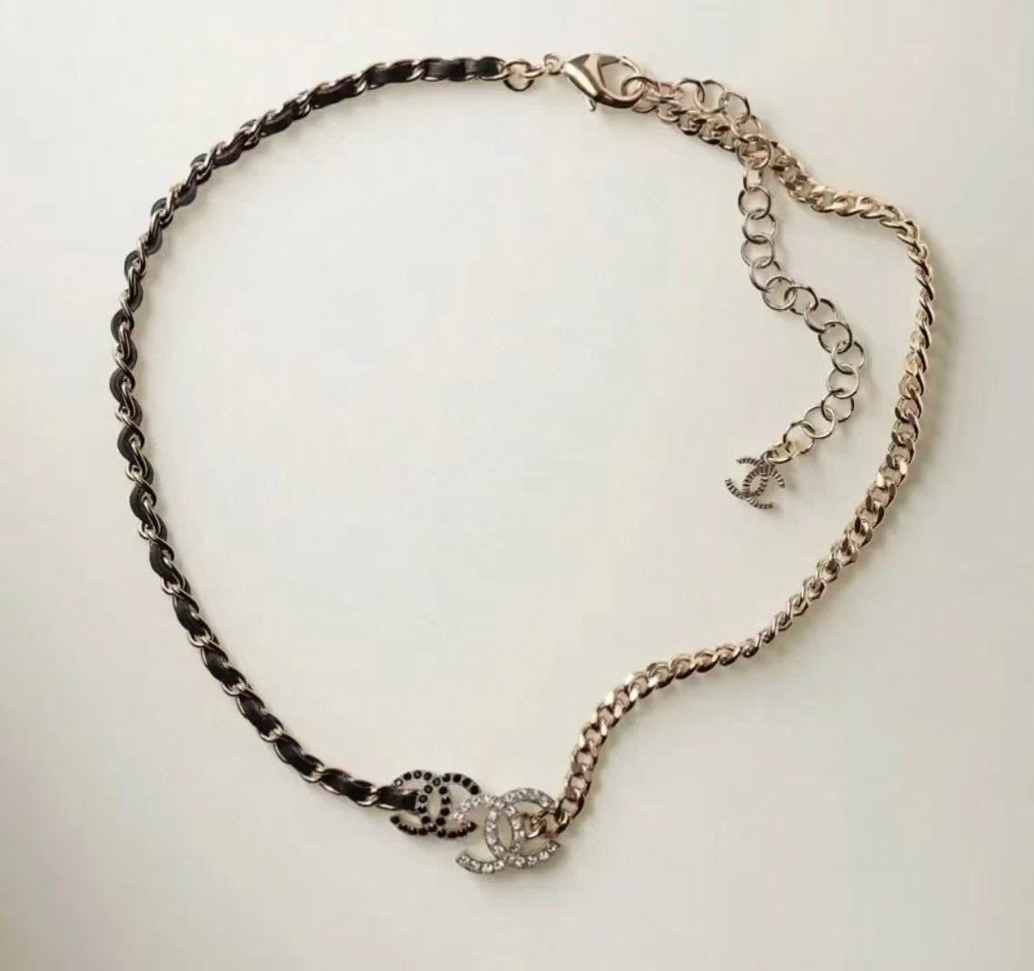 Martin Graham pendant necklace in polished metal-tone – styled product view
