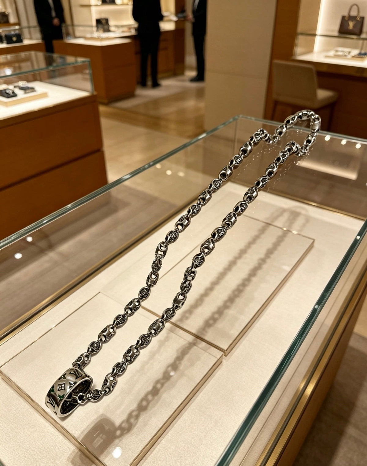 Martin Graham pendant necklace in polished metal-tone – main product view