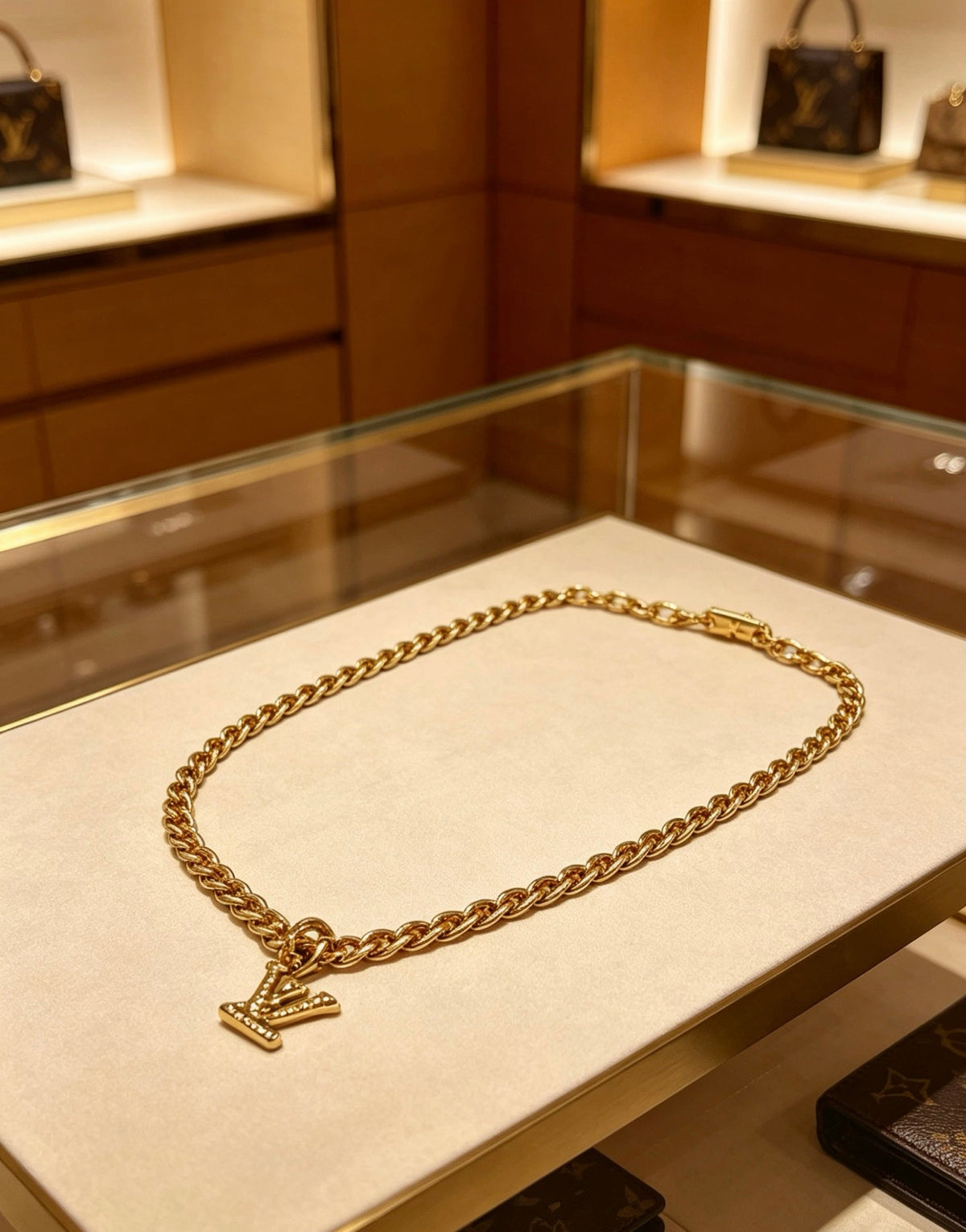 Martin Graham pendant necklace in polished metal-tone – main product view