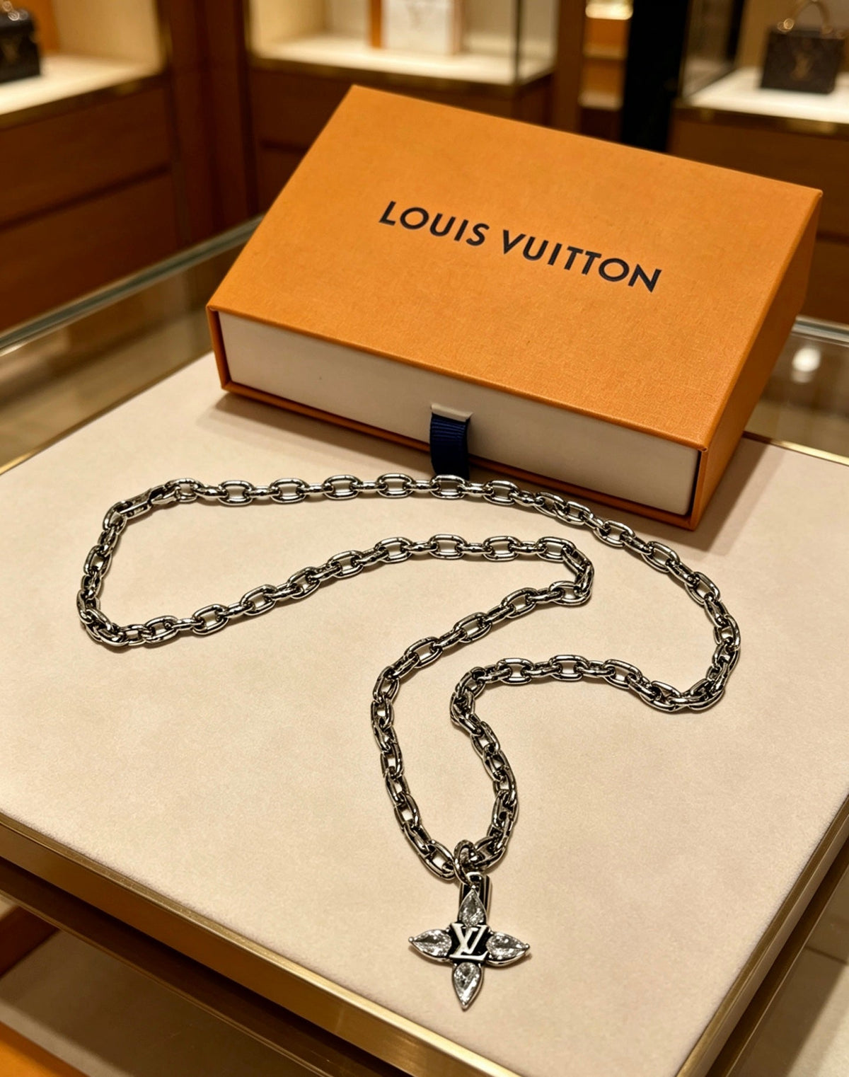 Martin Graham pendant necklace in polished metal-tone – main product view