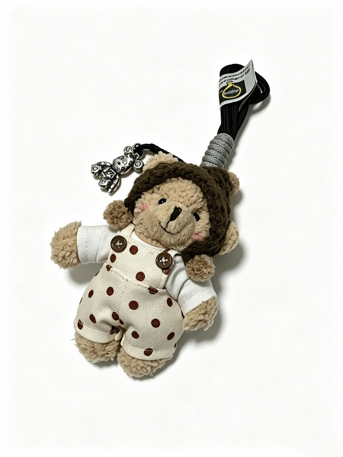Martin Graham keychain in polished metal-tone – close-up detail