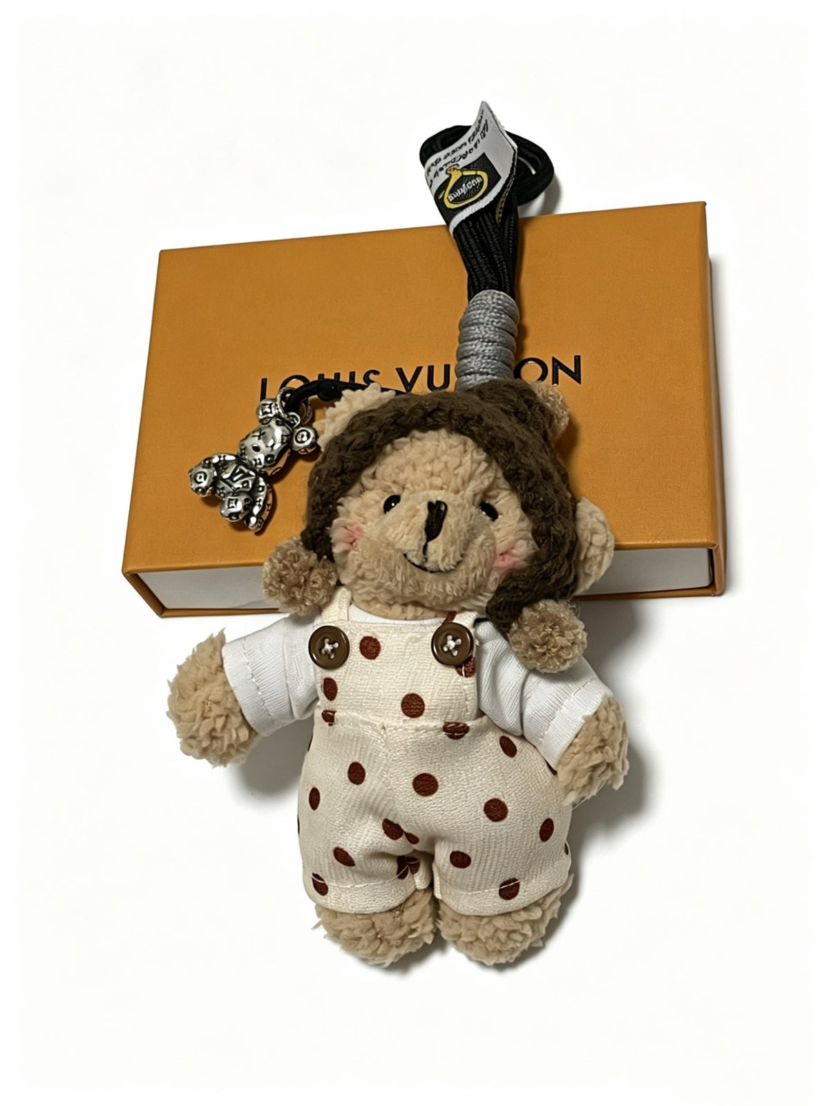 Martin Graham keychain in polished metal-tone – front product view