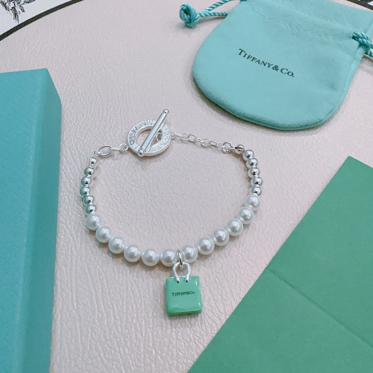 Martin Graham bracelet in polished metal-tone – front product view