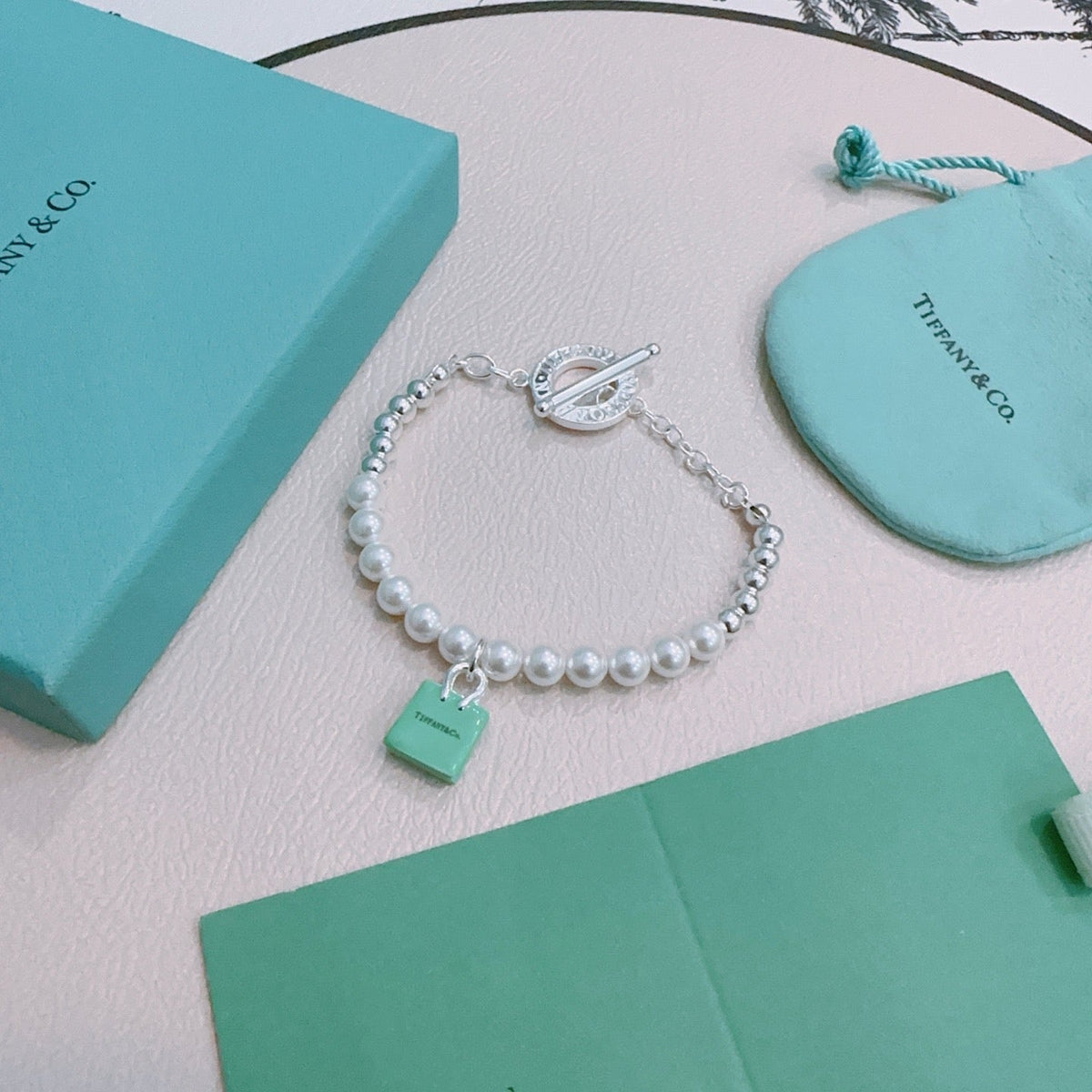 Martin Graham bracelet in polished metal-tone – front product view
