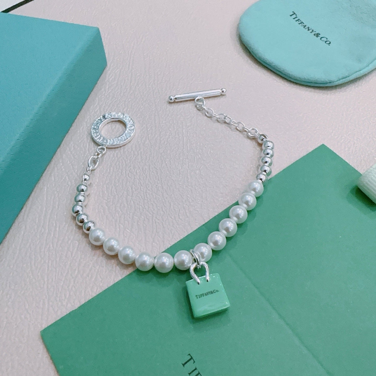 Martin Graham bracelet in polished metal-tone – styled product view