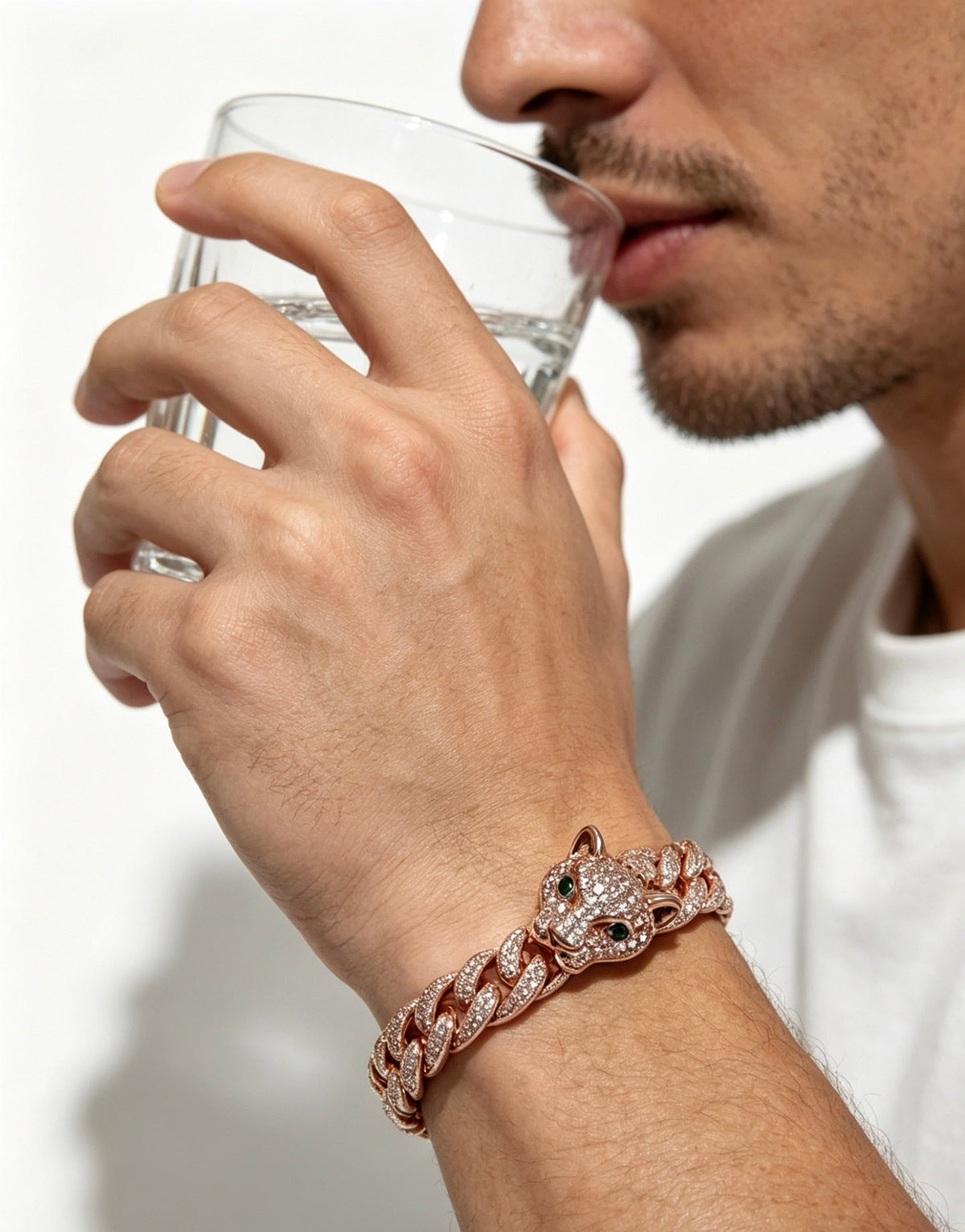 Martin Graham bracelet in polished metal-tone – close-up detail