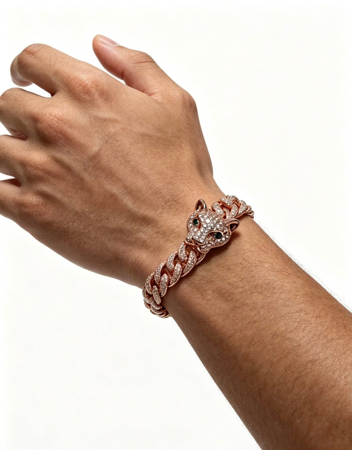 Martin Graham bracelet in polished metal-tone – side detail