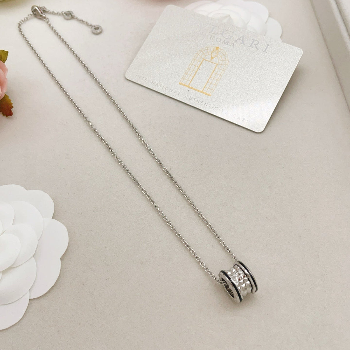Martin Graham pendant necklace in polished metal-tone – main product view