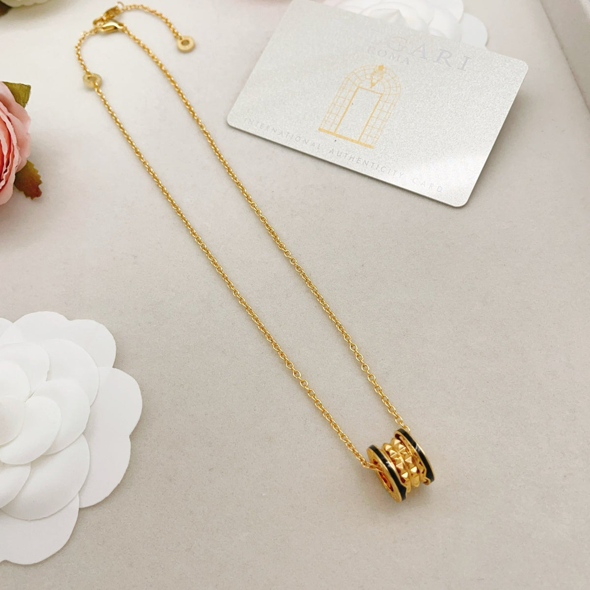 Martin Graham pendant necklace in polished metal-tone – main product view