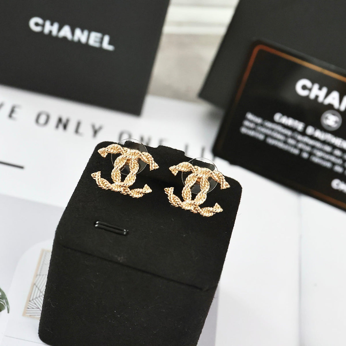 Martin Graham stud earrings in polished metal-tone – main product view