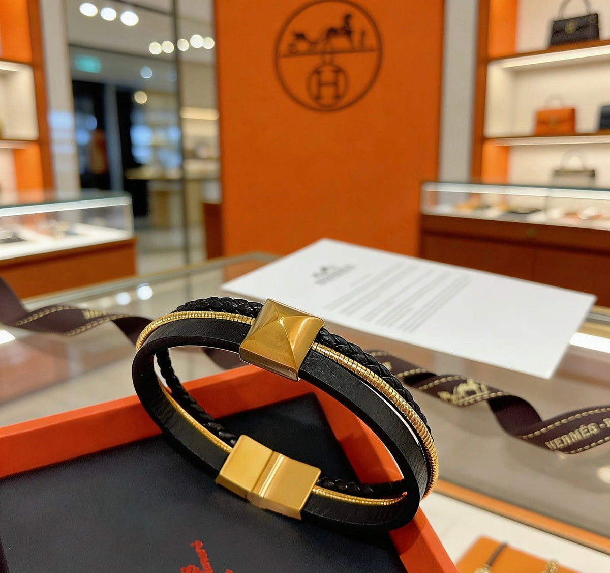 Martin Graham bangle in polished metal-tone – main product view