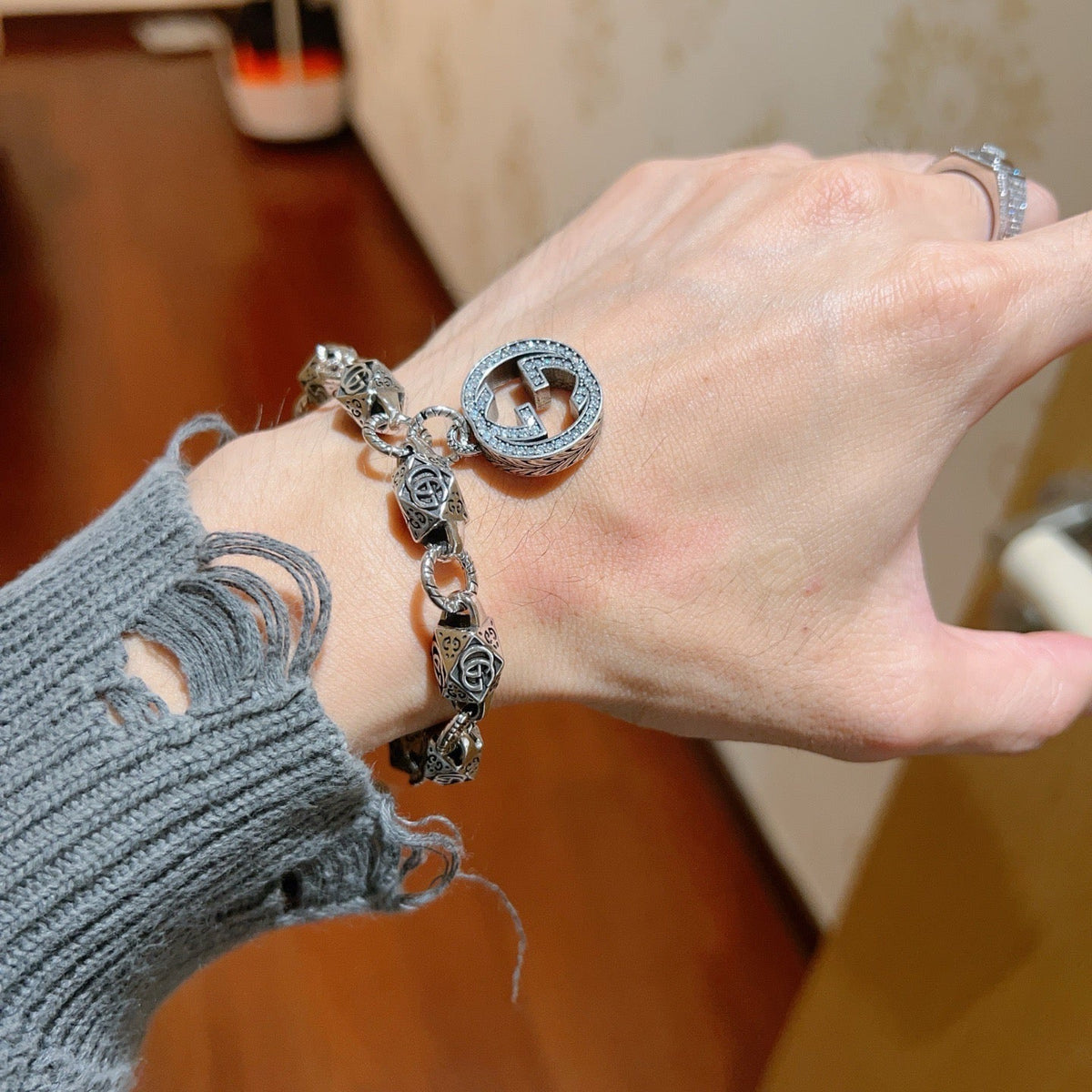 Martin Graham bracelet in polished metal-tone – main product view