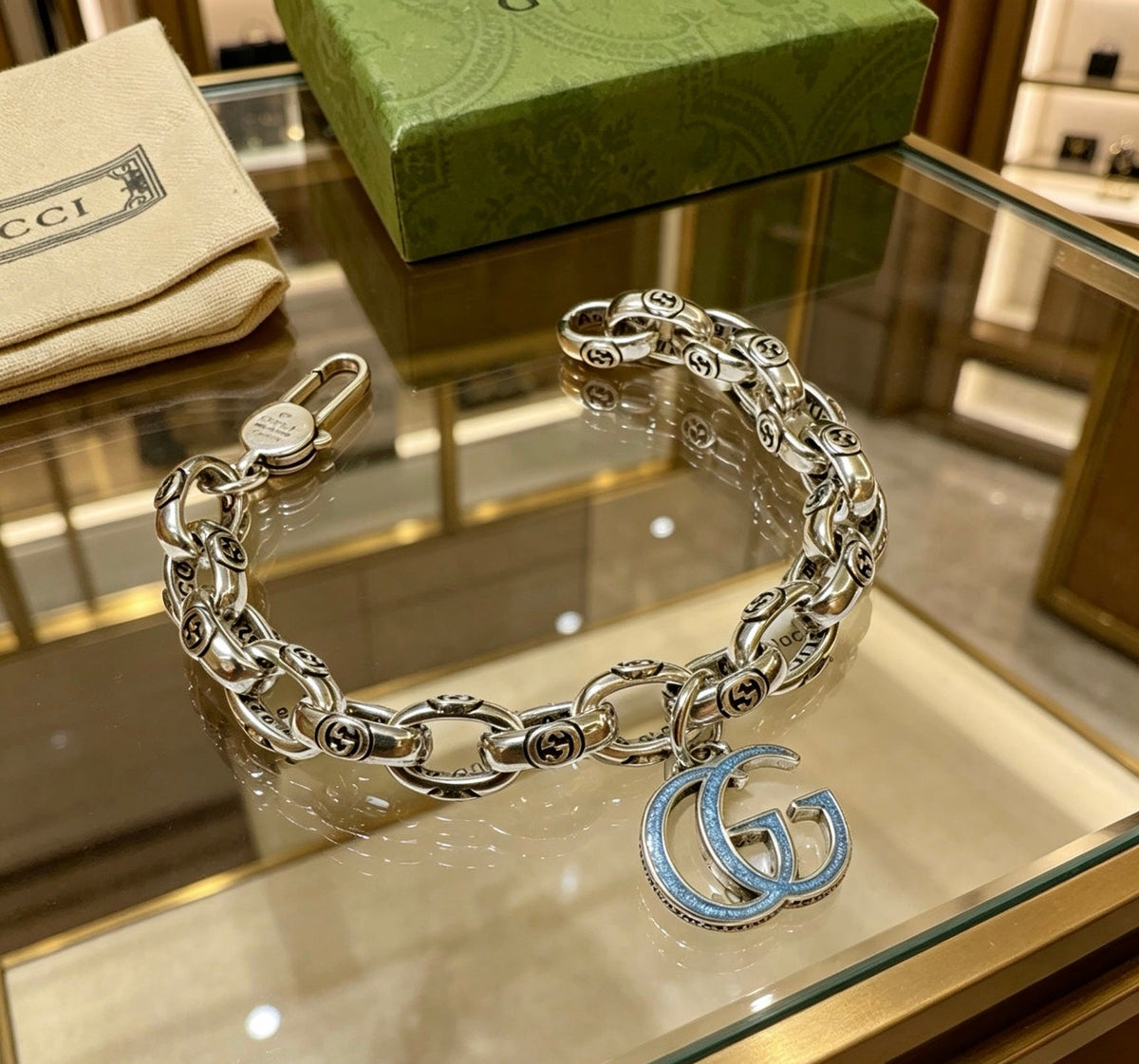 Martin Graham bracelet in polished metal-tone – main product view