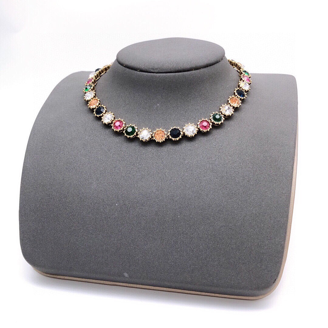 Martin Graham pendant necklace in polished metal-tone – side detail