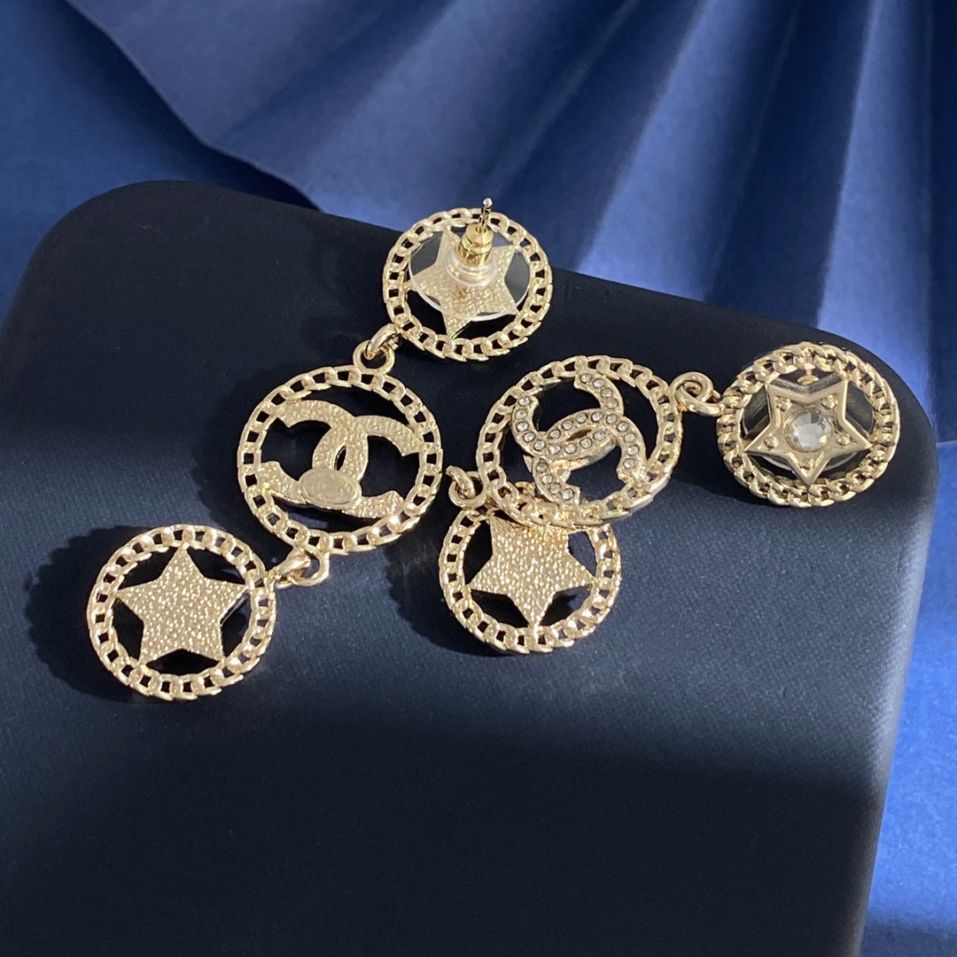 Martin Graham stud earrings in polished metal-tone – main product view