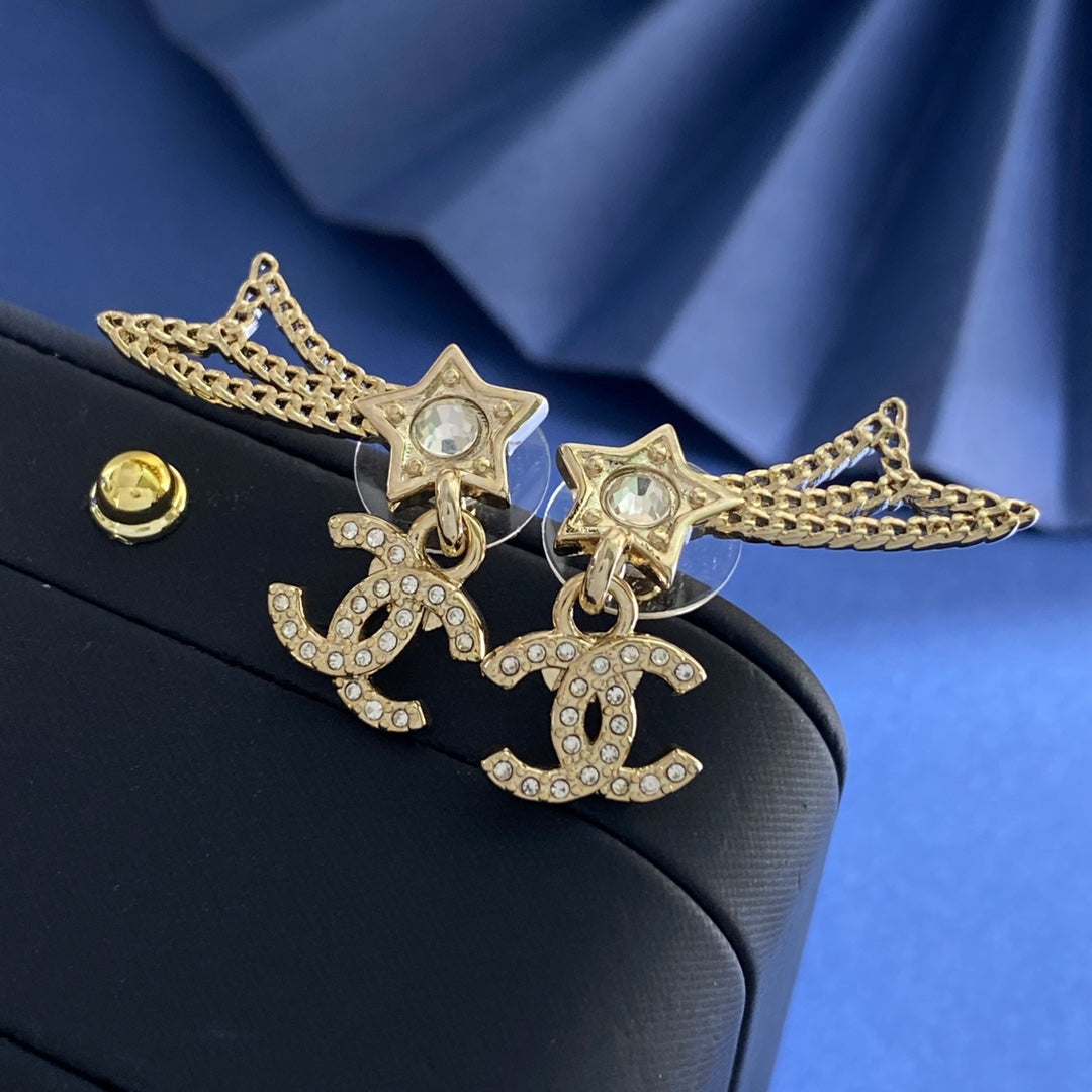 Martin Graham stud earrings in polished metal-tone – main product view