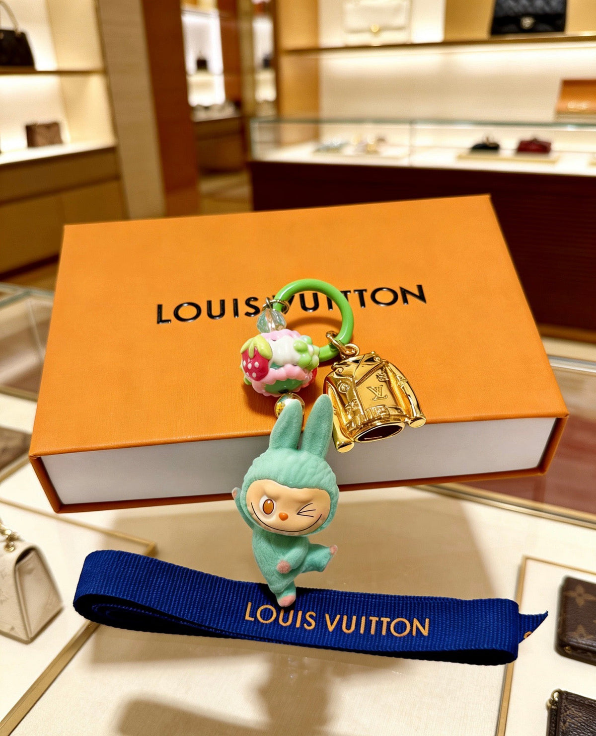 Martin Graham keychain in polished metal-tone – front product view