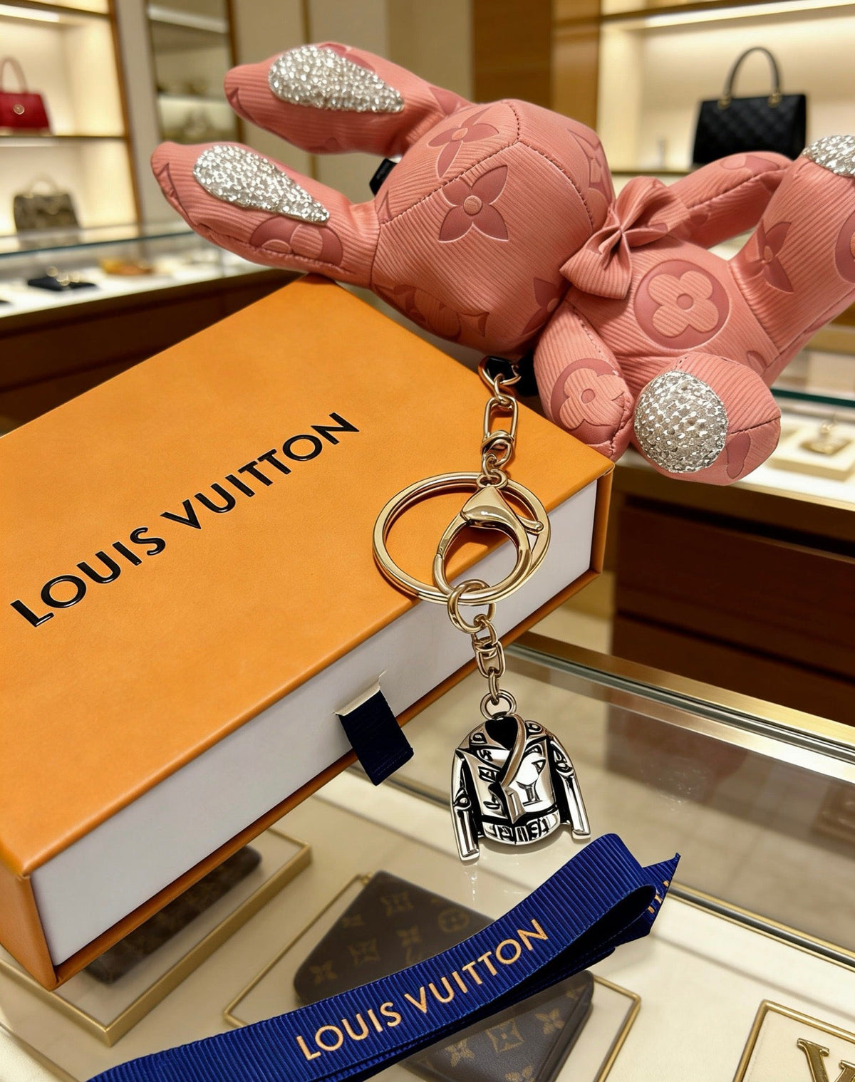 Martin Graham keychain in polished metal-tone – main product view