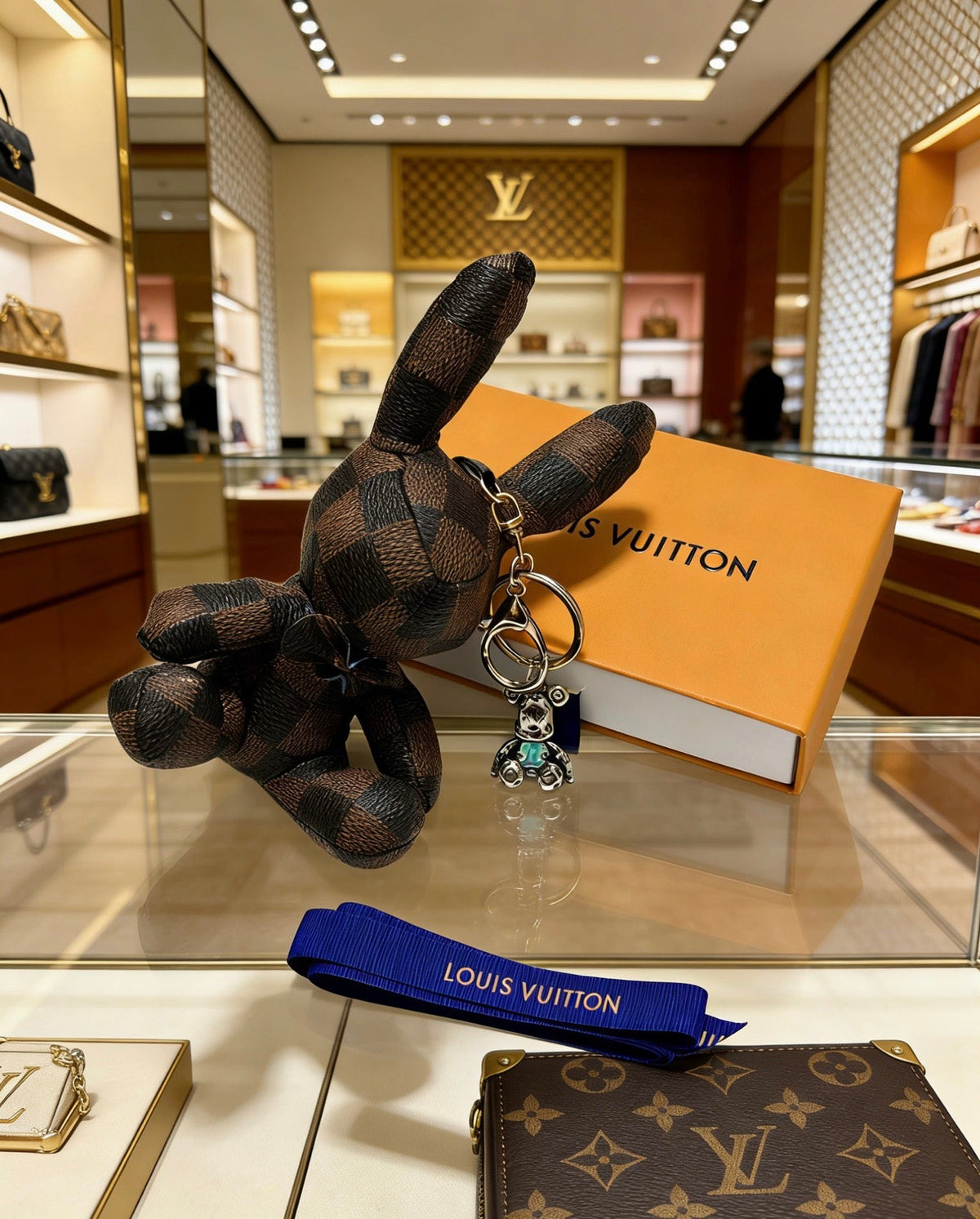 Martin Graham keychain in polished metal-tone – main product view