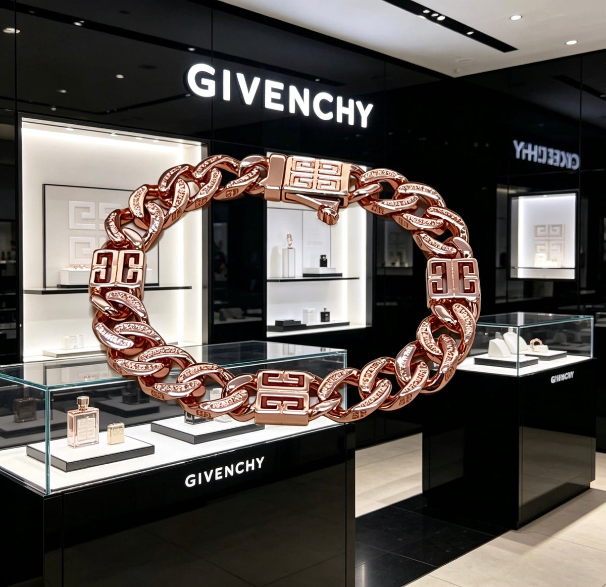 Martin Graham bracelet in polished metal-tone – front product view