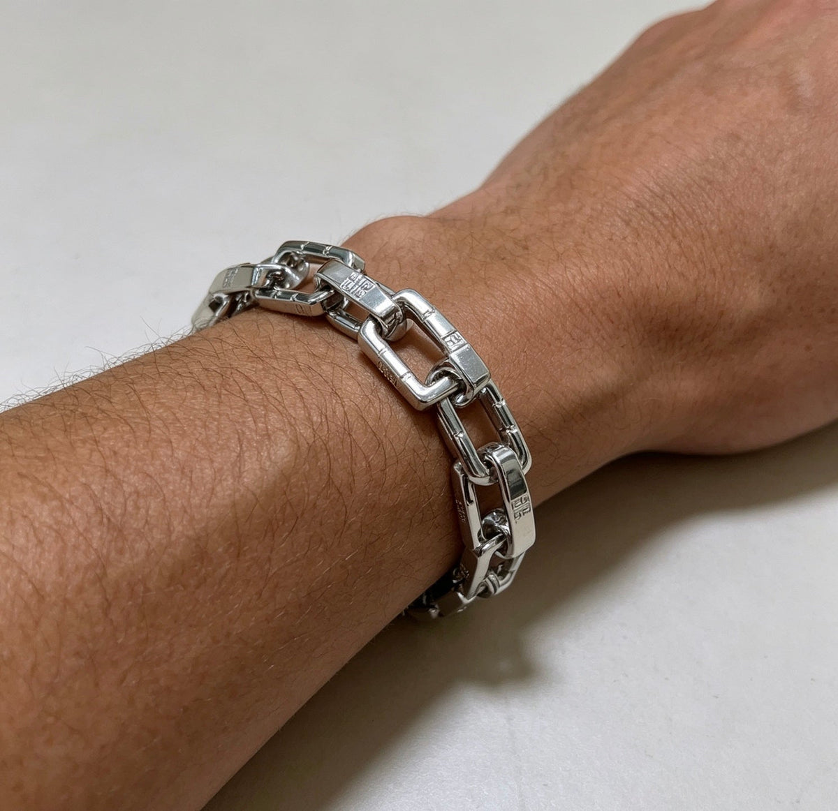 Martin Graham bracelet in polished metal-tone – styled product view