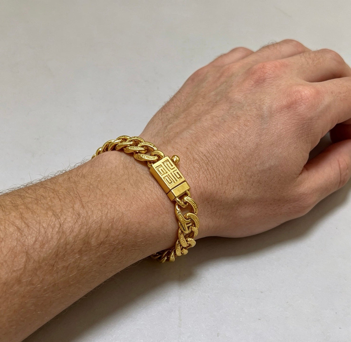 Martin Graham bracelet in polished metal-tone – front product view