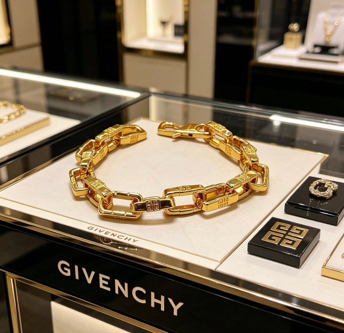 Martin Graham bracelet in polished metal-tone – front view