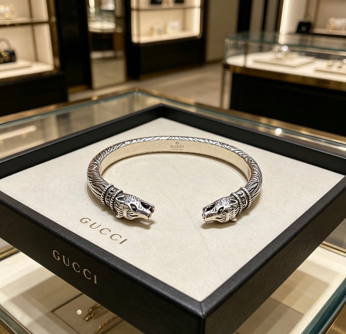 Martin Graham bangle in polished metal-tone – main product view