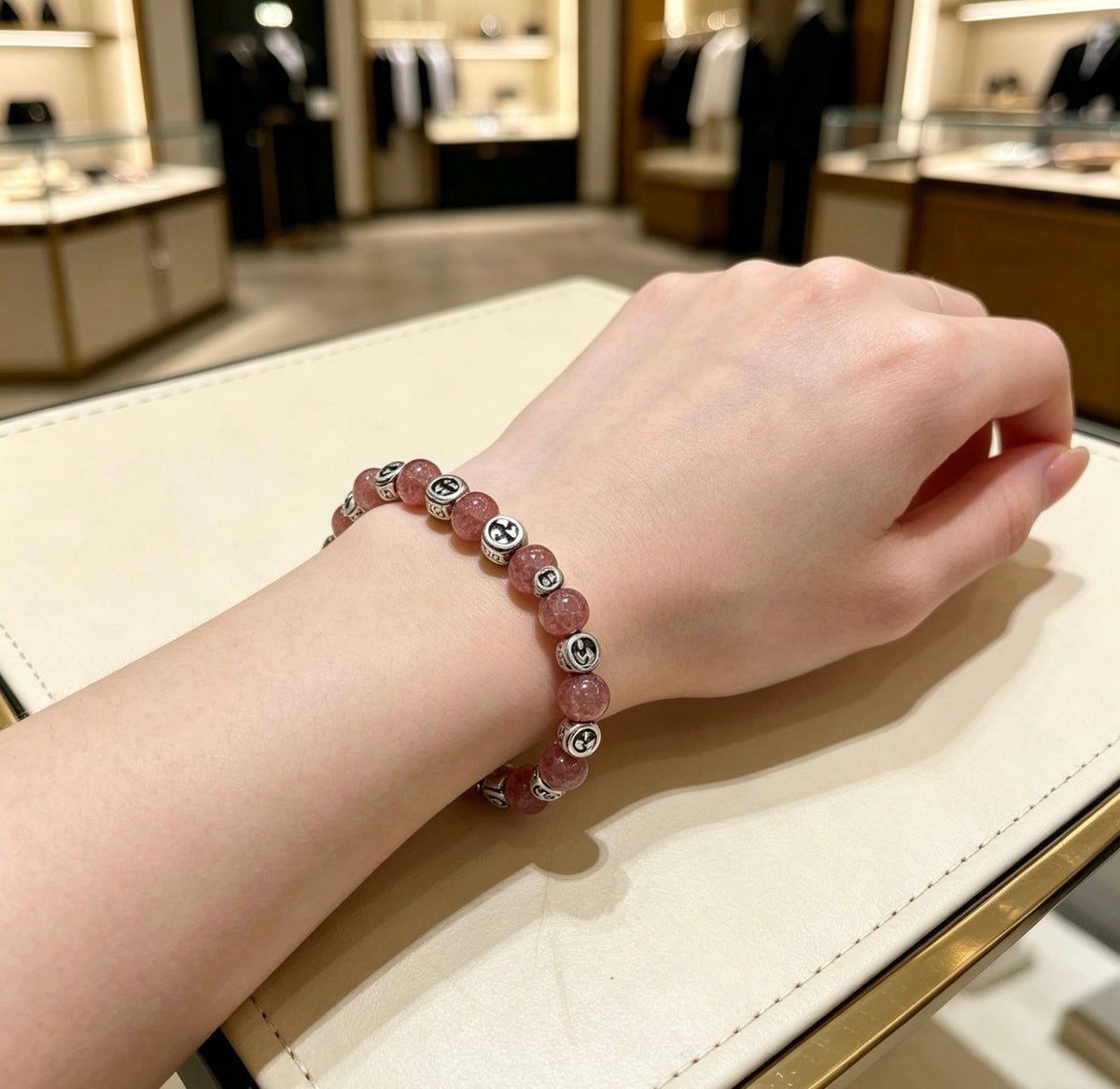 Martin Graham bracelet in polished metal-tone – styled product view