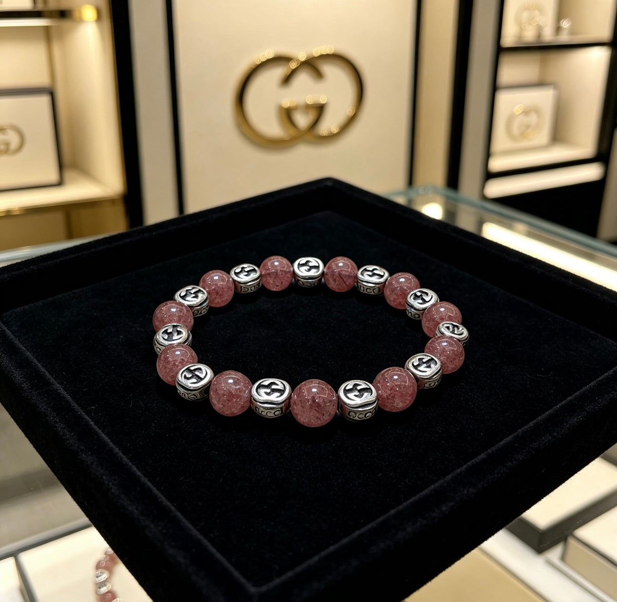 Martin Graham bracelet in polished metal-tone – front product view