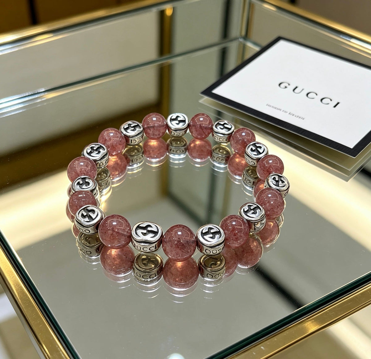 Martin Graham bracelet in polished metal-tone – side detail