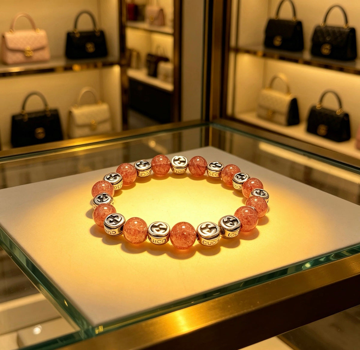 Martin Graham bracelet in polished metal-tone – front product view