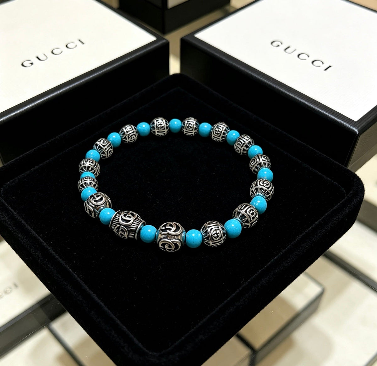 Martin Graham bracelet in polished metal-tone – front product view