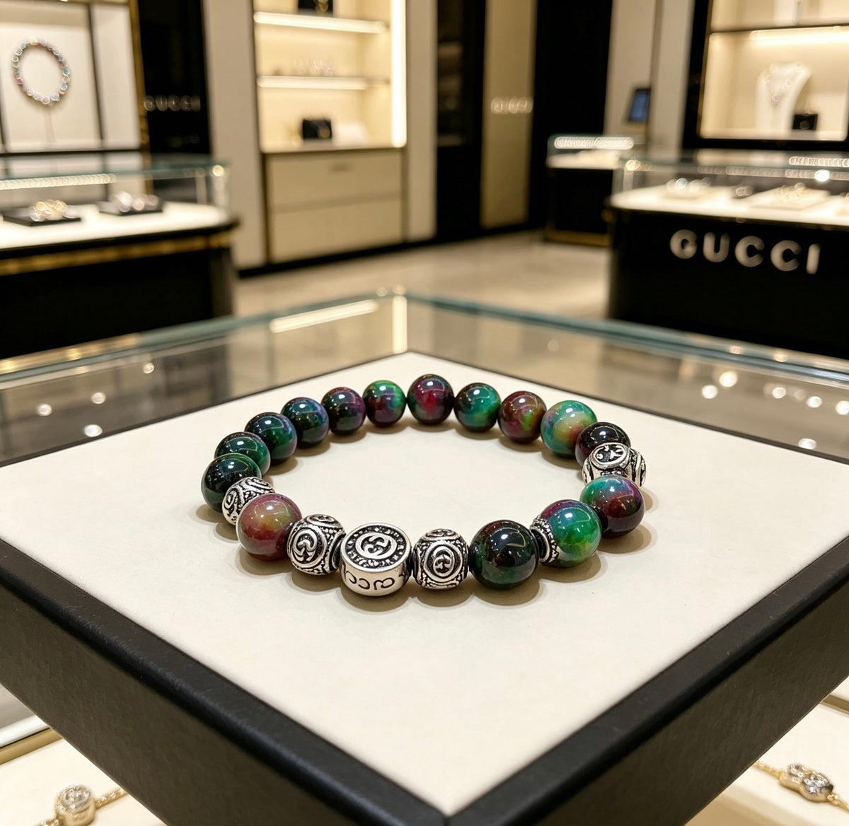 Martin Graham bracelet in polished metal-tone – front product view