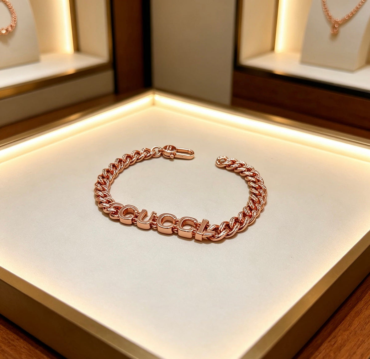 Martin Graham bracelet in polished metal-tone – close-up detail