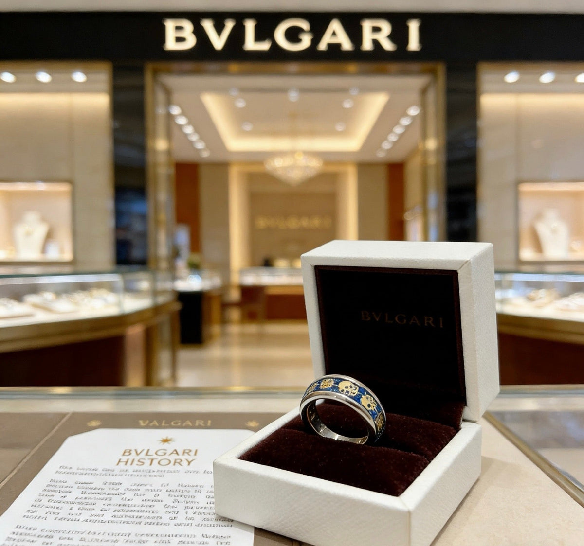 Martin Graham ring in polished metal-tone – front product view