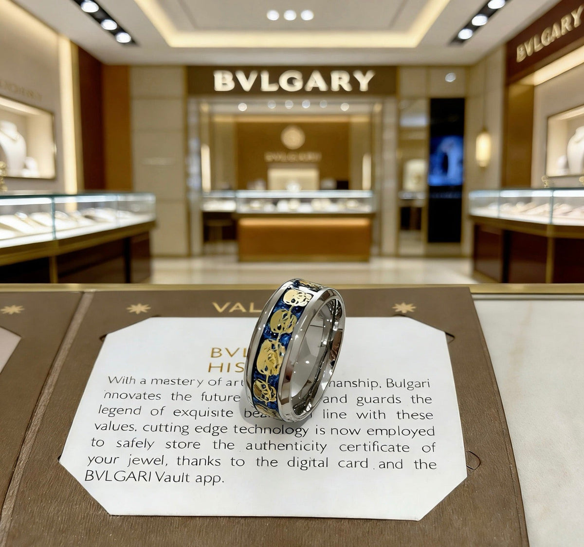 Martin Graham ring in polished metal-tone – front product view